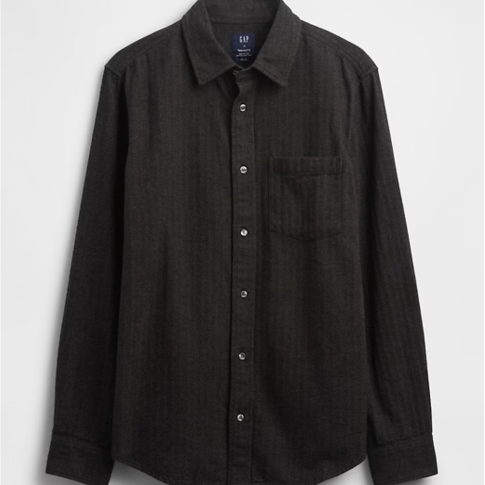 GAP organic cotton relaxed flannel shirt